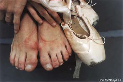 Ballet Pointe Shoes - Warming Up and 